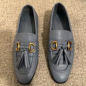 Zara Blue Loafers